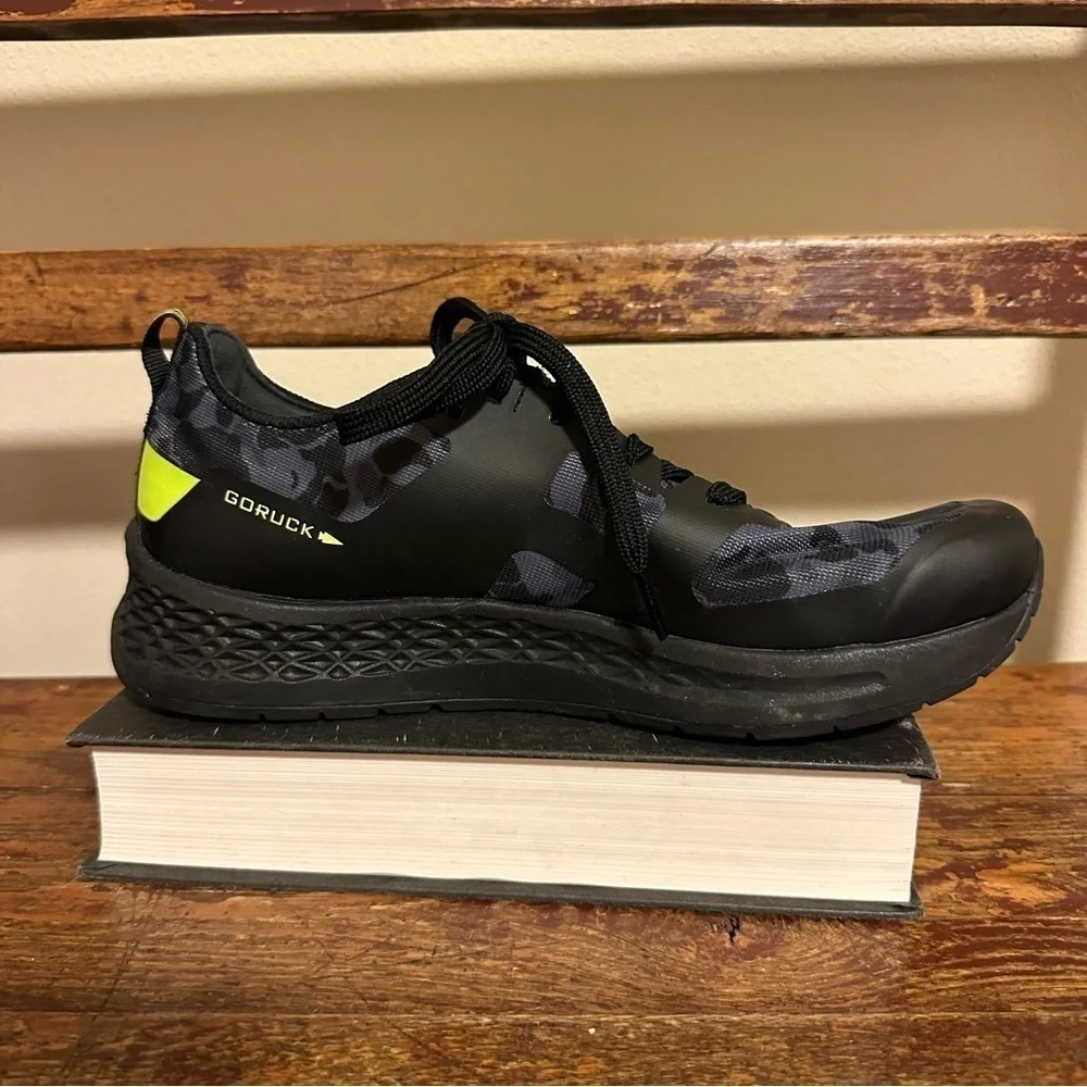 Go Ruck Rough Runner Midnight Frogskin Acid Lime Shoes Running Athletic Sneakers
